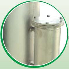 Water/gas separator and water filter